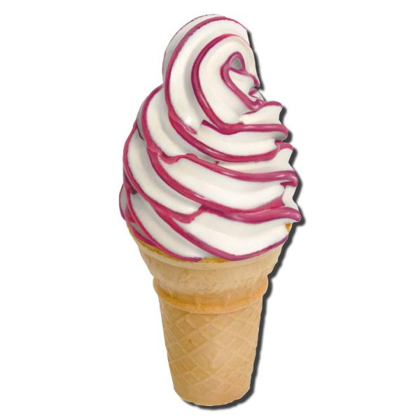Flavorburst Raspberry Ice Cream cone