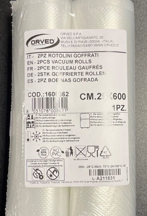 Orved Channelled Vac Pack Rolls