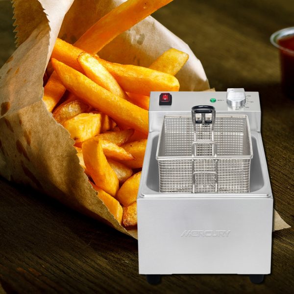 Mercury single tank countertop electric fryer