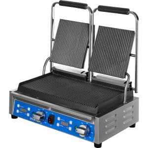 Lynx Prime LPPG2RRT twin contact grill with ribbed plates